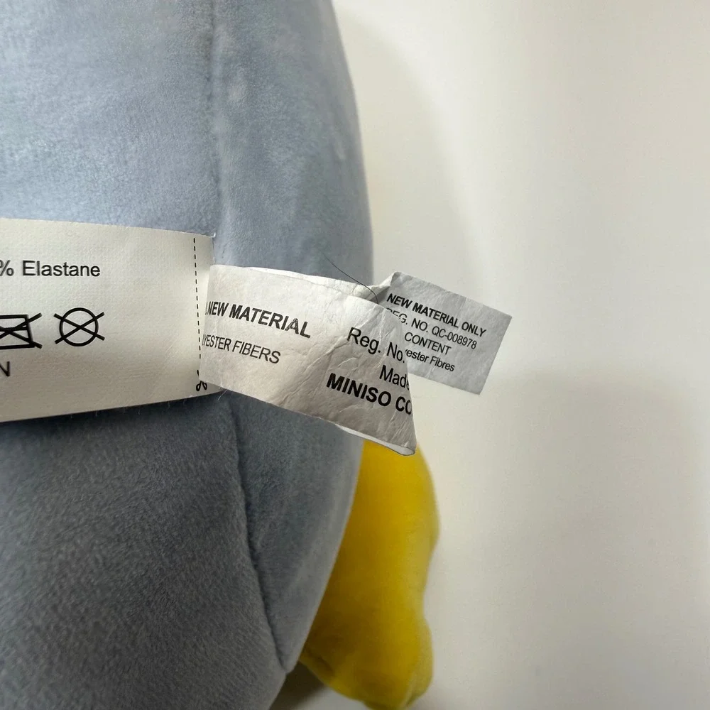 Miniso Life Penguin Plush Stuffed Animal Blue White Yellow Squishy Soft Toy